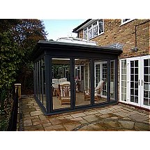 Bi-folding doors to the side